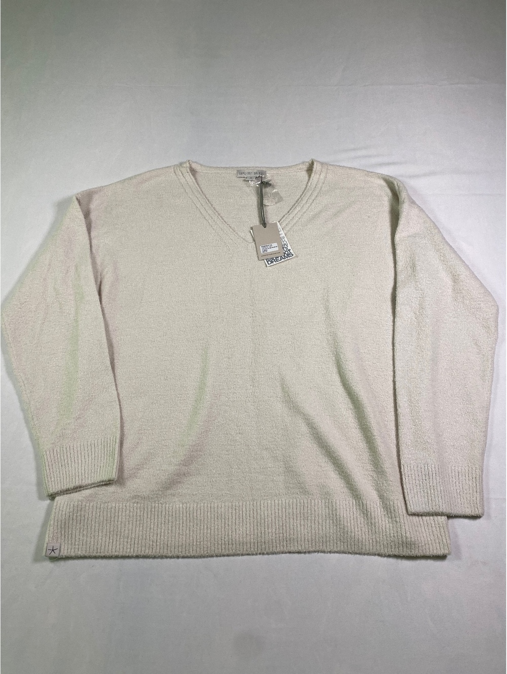 Barefoot Dreams CozyChic Ultra Lite V-Neck Pullover Women Size XL